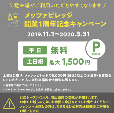 開業1周年記念キャンペーン